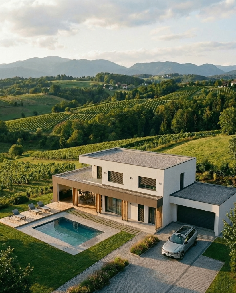 Hiša Lumar Primus-D 146 s paketom Design