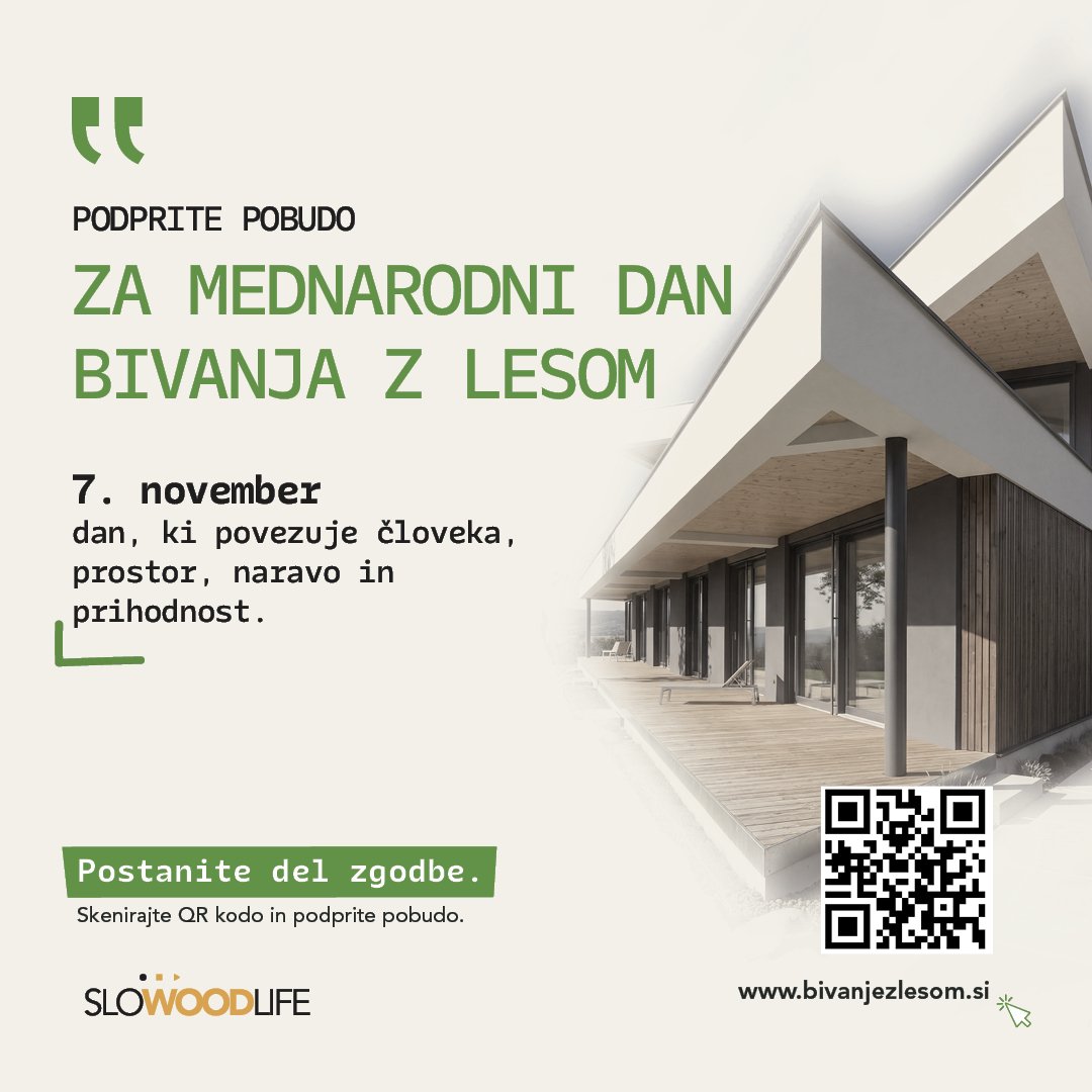 SWL Od gozda do doma_banner 1080x1080_2 Razstava Bivanje z lesom