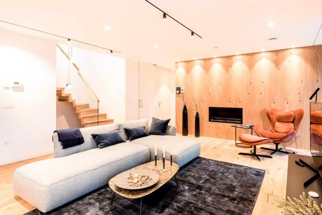 Interier sodobne hiše Lumar